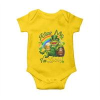 Funny Kiss Me I Am Lucky Baby Onesie St Patricks Day Frog