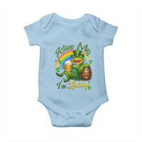 Funny Kiss Me I Am Lucky Baby Onesie St Patricks Day Frog