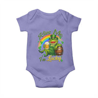 Funny Kiss Me I Am Lucky Baby Onesie St Patricks Day Frog