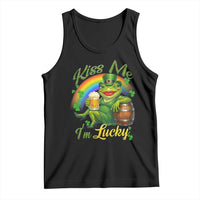 Funny Kiss Me I Am Lucky Tank Top St Patricks Day Frog