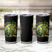 Funny Kiss Me I Am Lucky Tumbler Cup St Patricks Day Frog