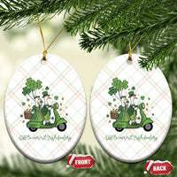 Funny Silly Irish Goose Ceramic Ornament Off To Commit Irish Foolery