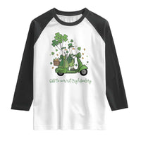 Funny Silly Irish Goose Raglan Shirt Off To Commit Irish Foolery