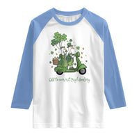 Funny Silly Irish Goose Raglan Shirt Off To Commit Irish Foolery