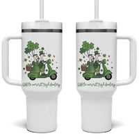 Funny Silly Irish Goose Tumbler With Handle Off To Commit Irish Foolery