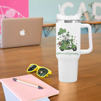 Funny Silly Irish Goose Tumbler With Handle Off To Commit Irish Foolery