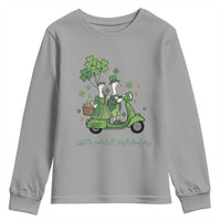 Funny Silly Irish Goose Youth Sweatshirt Off To Commit Irish Foolery