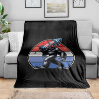 Funny Patriotic Mothman Throw Blanket West Virginia Cryptid Lover Gift