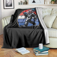 Funny Patriotic Mothman Throw Blanket West Virginia Cryptid Lover Gift