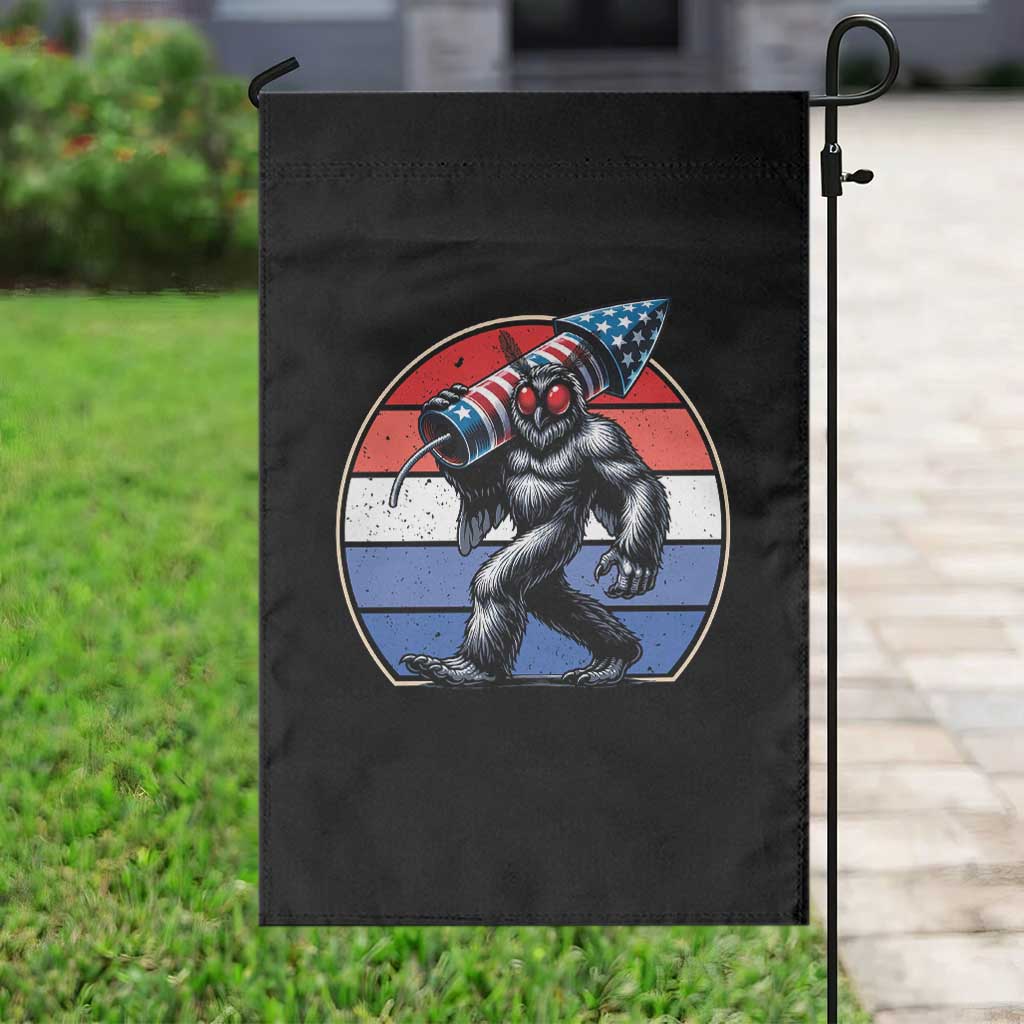 Funny Patriotic Mothman Garden Flag West Virginia Cryptid Lover Gift