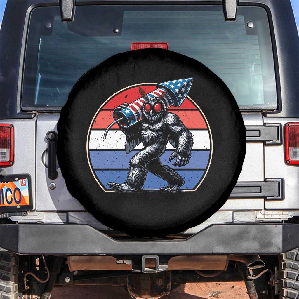 Funny Patriotic Mothman Spare Tire Cover West Virginia Cryptid Lover Gift