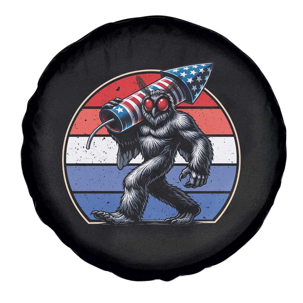 Funny Patriotic Mothman Spare Tire Cover West Virginia Cryptid Lover Gift