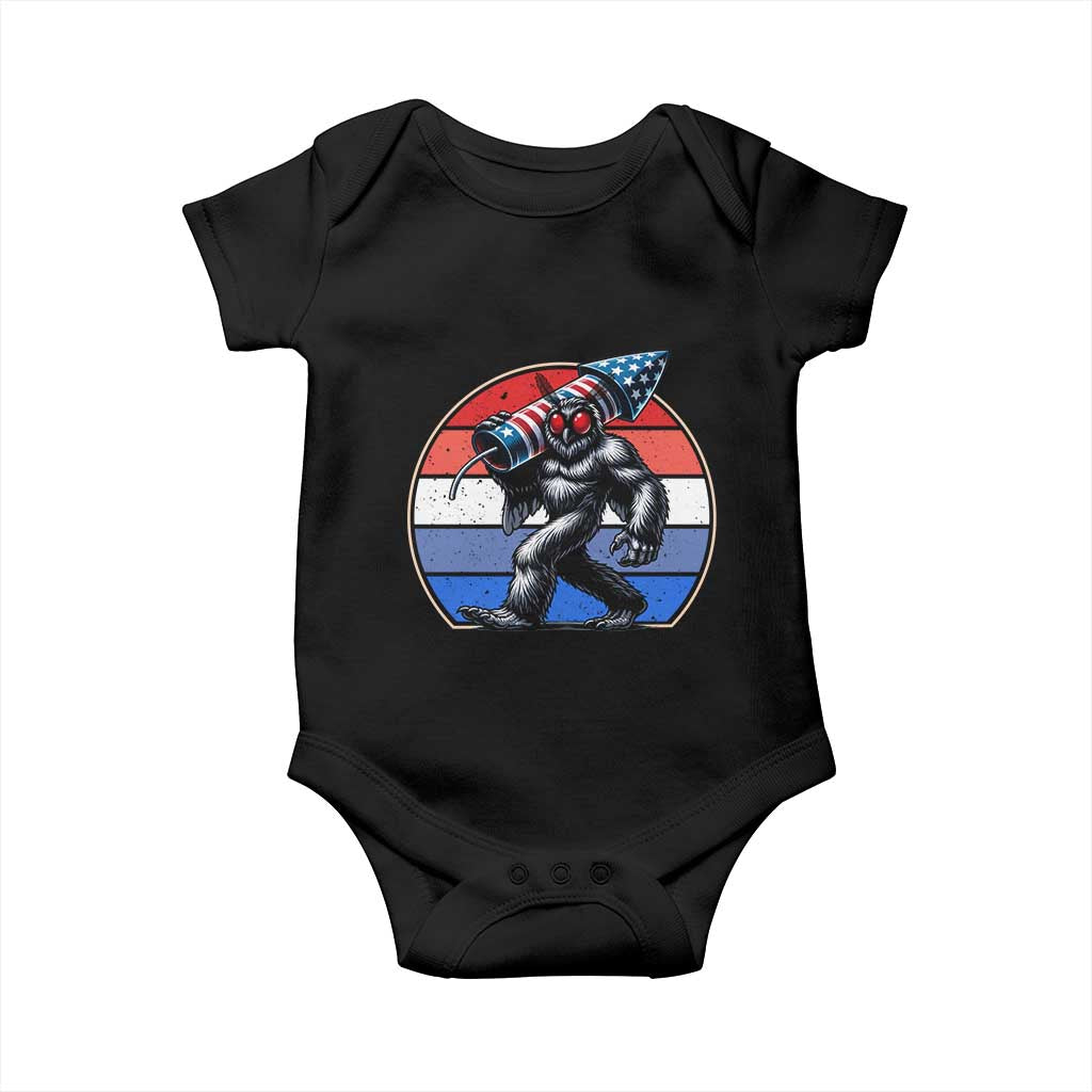 Funny Patriotic Mothman Baby Onesie West Virginia Cryptid Lover Gift