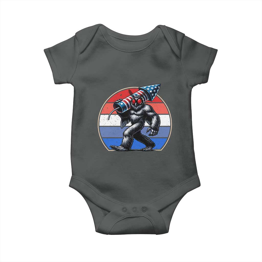Funny Patriotic Mothman Baby Onesie West Virginia Cryptid Lover Gift