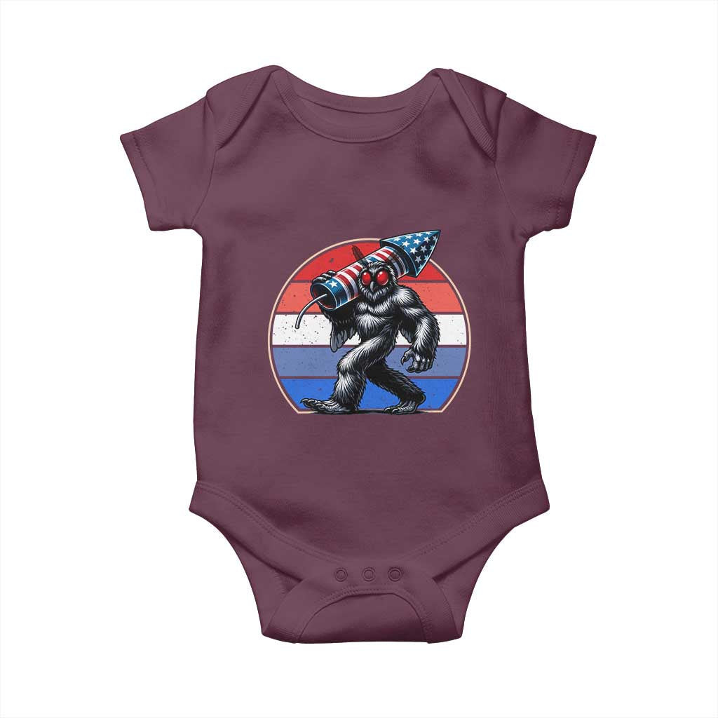Funny Patriotic Mothman Baby Onesie West Virginia Cryptid Lover Gift