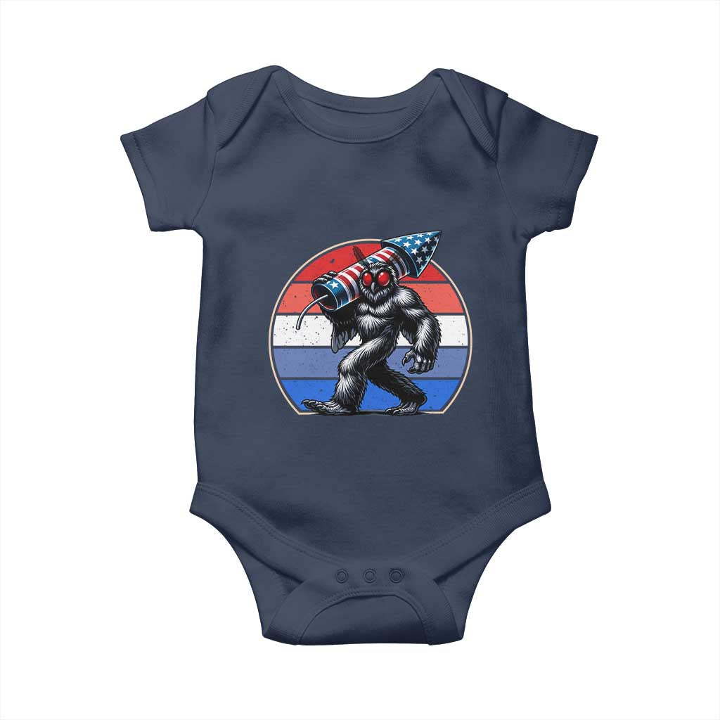 Funny Patriotic Mothman Baby Onesie West Virginia Cryptid Lover Gift