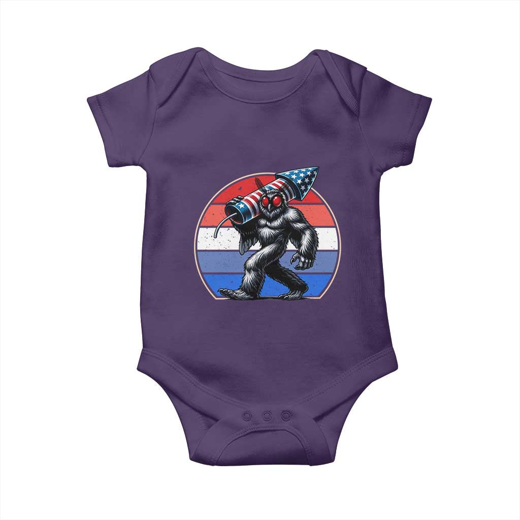 Funny Patriotic Mothman Baby Onesie West Virginia Cryptid Lover Gift