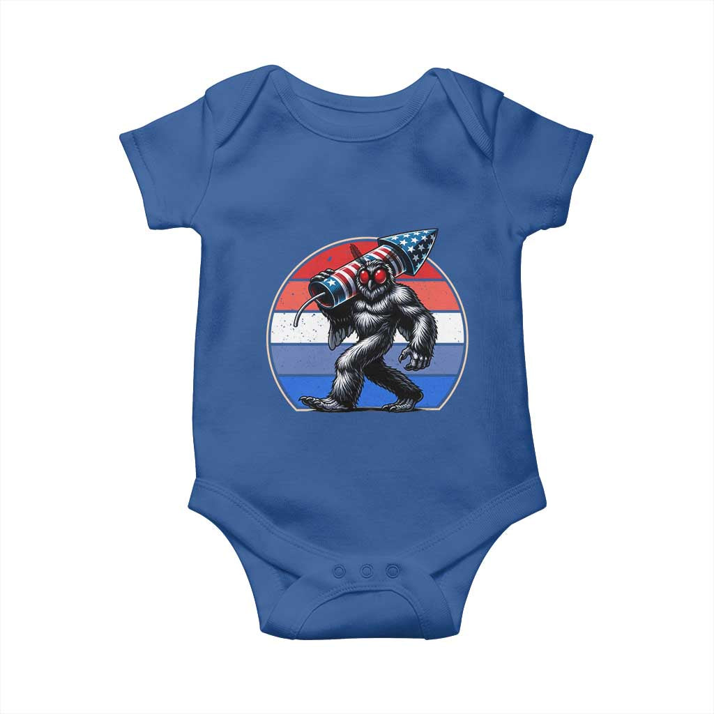 Funny Patriotic Mothman Baby Onesie West Virginia Cryptid Lover Gift