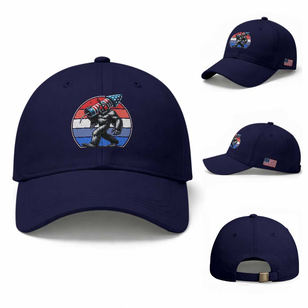 Funny Patriotic Mothman Baseball Cap West Virginia Cryptid Lover Gift