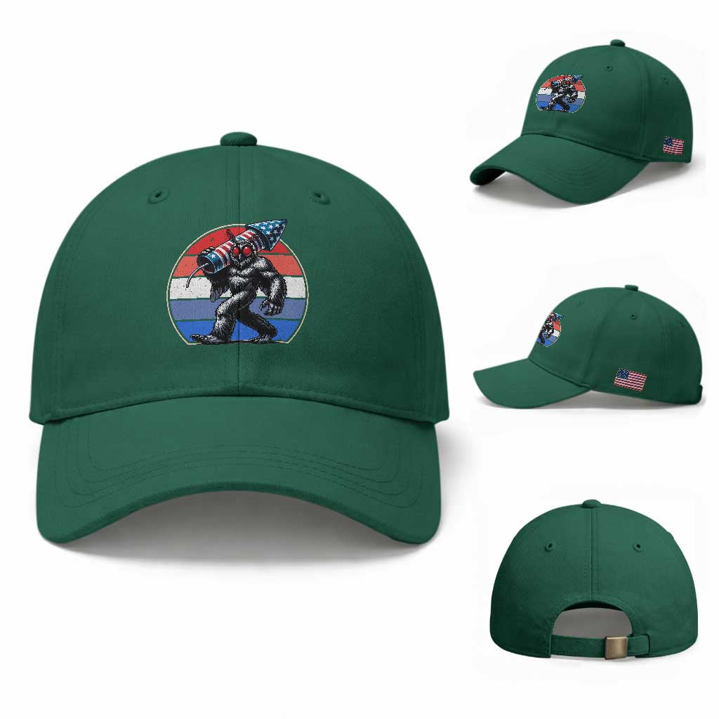 Funny Patriotic Mothman Baseball Cap West Virginia Cryptid Lover Gift