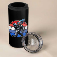 Funny Patriotic Mothman 4 in 1 Can Cooler Tumbler West Virginia Cryptid Lover Gift