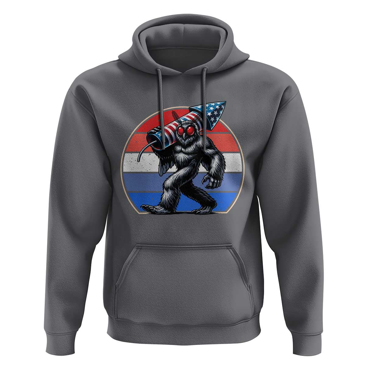 Funny Patriotic Mothman Hoodie West Virginia Cryptid Lover Gift