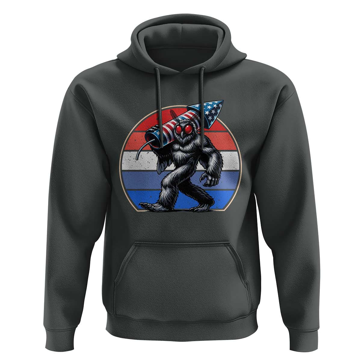 Funny Patriotic Mothman Hoodie West Virginia Cryptid Lover Gift