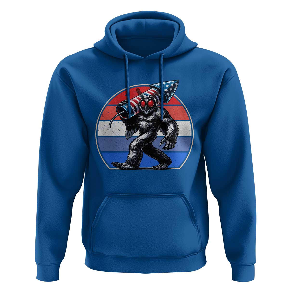 Funny Patriotic Mothman Hoodie West Virginia Cryptid Lover Gift