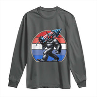 Funny Patriotic Mothman Long Sleeve Shirt West Virginia Cryptid Lover Gift
