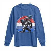 Funny Patriotic Mothman Long Sleeve Shirt West Virginia Cryptid Lover Gift