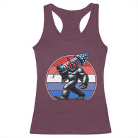 Funny Patriotic Mothman Racerback Tank Top West Virginia Cryptid Lover Gift