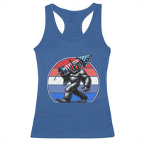 Funny Patriotic Mothman Racerback Tank Top West Virginia Cryptid Lover Gift
