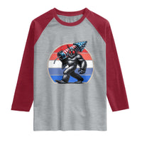 Funny Patriotic Mothman Raglan Shirt West Virginia Cryptid Lover Gift