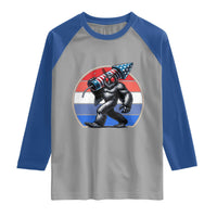 Funny Patriotic Mothman Raglan Shirt West Virginia Cryptid Lover Gift