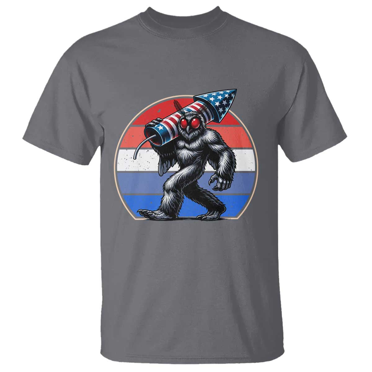 Funny Patriotic Mothman T Shirt West Virginia Cryptid Lover Gift