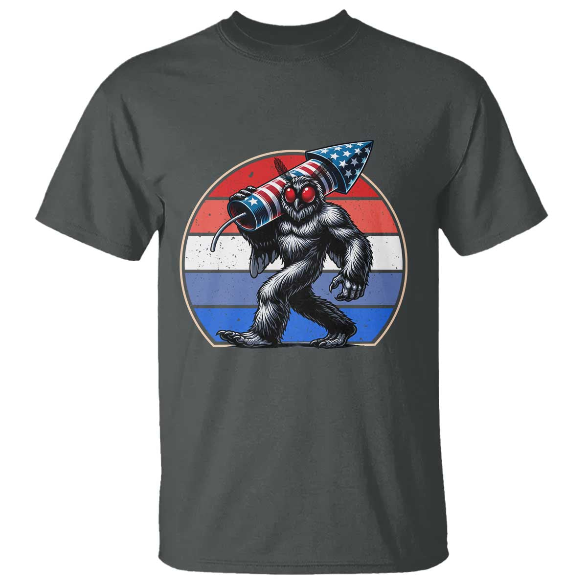 Funny Patriotic Mothman T Shirt West Virginia Cryptid Lover Gift