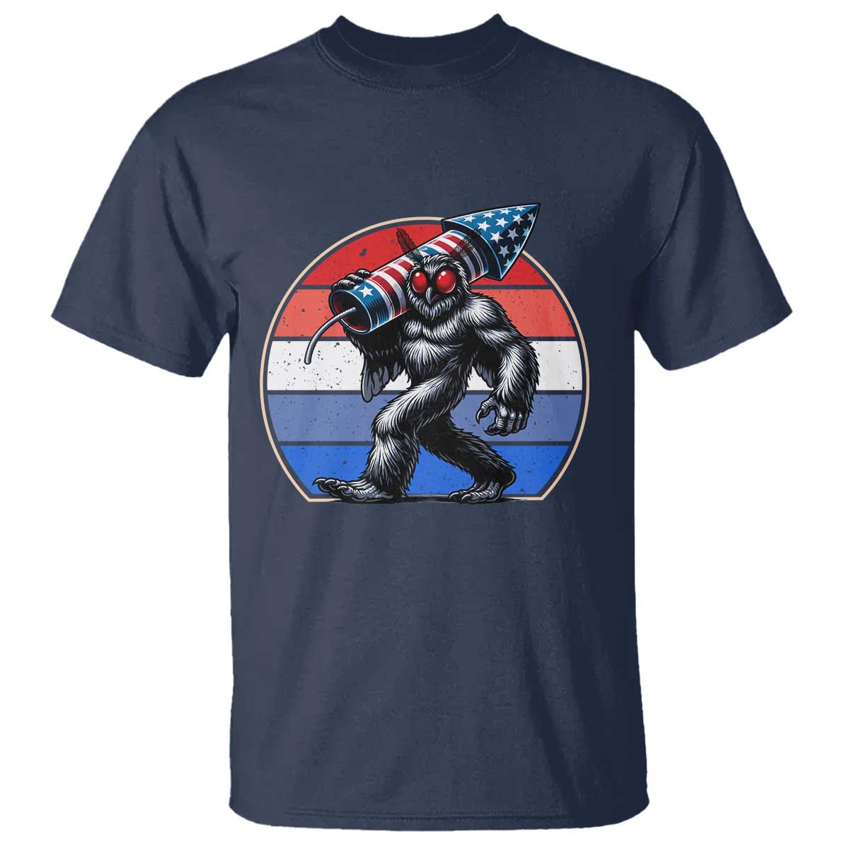 Funny Patriotic Mothman T Shirt West Virginia Cryptid Lover Gift