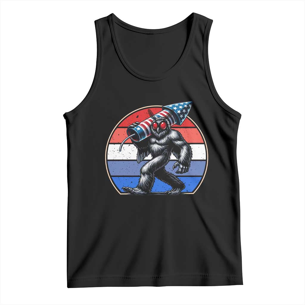 Funny Patriotic Mothman Tank Top West Virginia Cryptid Lover Gift
