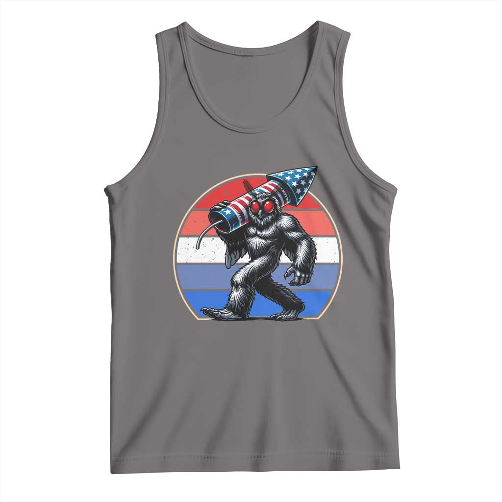 Funny Patriotic Mothman Tank Top West Virginia Cryptid Lover Gift
