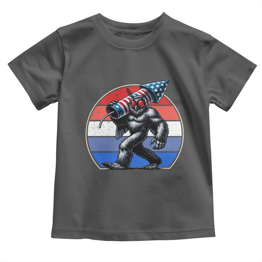 Funny Patriotic Mothman Toddler T Shirt West Virginia Cryptid Lover Gift