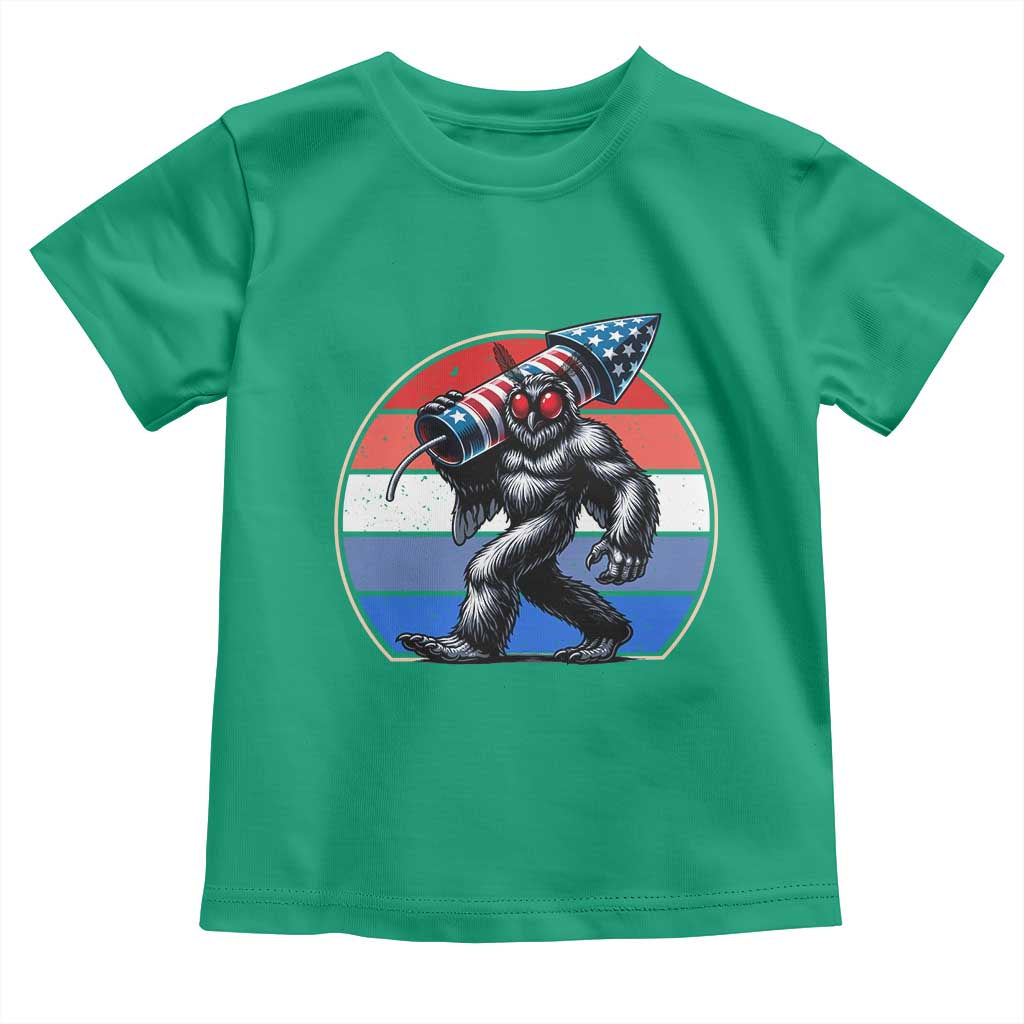 Funny Patriotic Mothman Toddler T Shirt West Virginia Cryptid Lover Gift