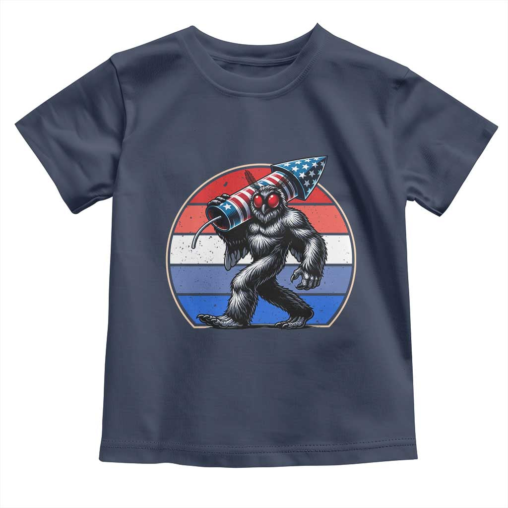 Funny Patriotic Mothman Toddler T Shirt West Virginia Cryptid Lover Gift