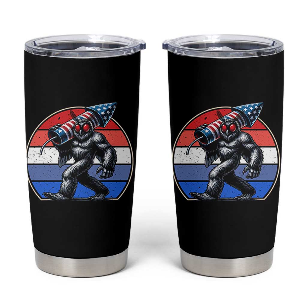 Funny Patriotic Mothman Tumbler Cup West Virginia Cryptid Lover Gift