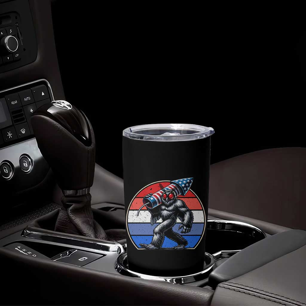 Funny Patriotic Mothman Tumbler Cup West Virginia Cryptid Lover Gift