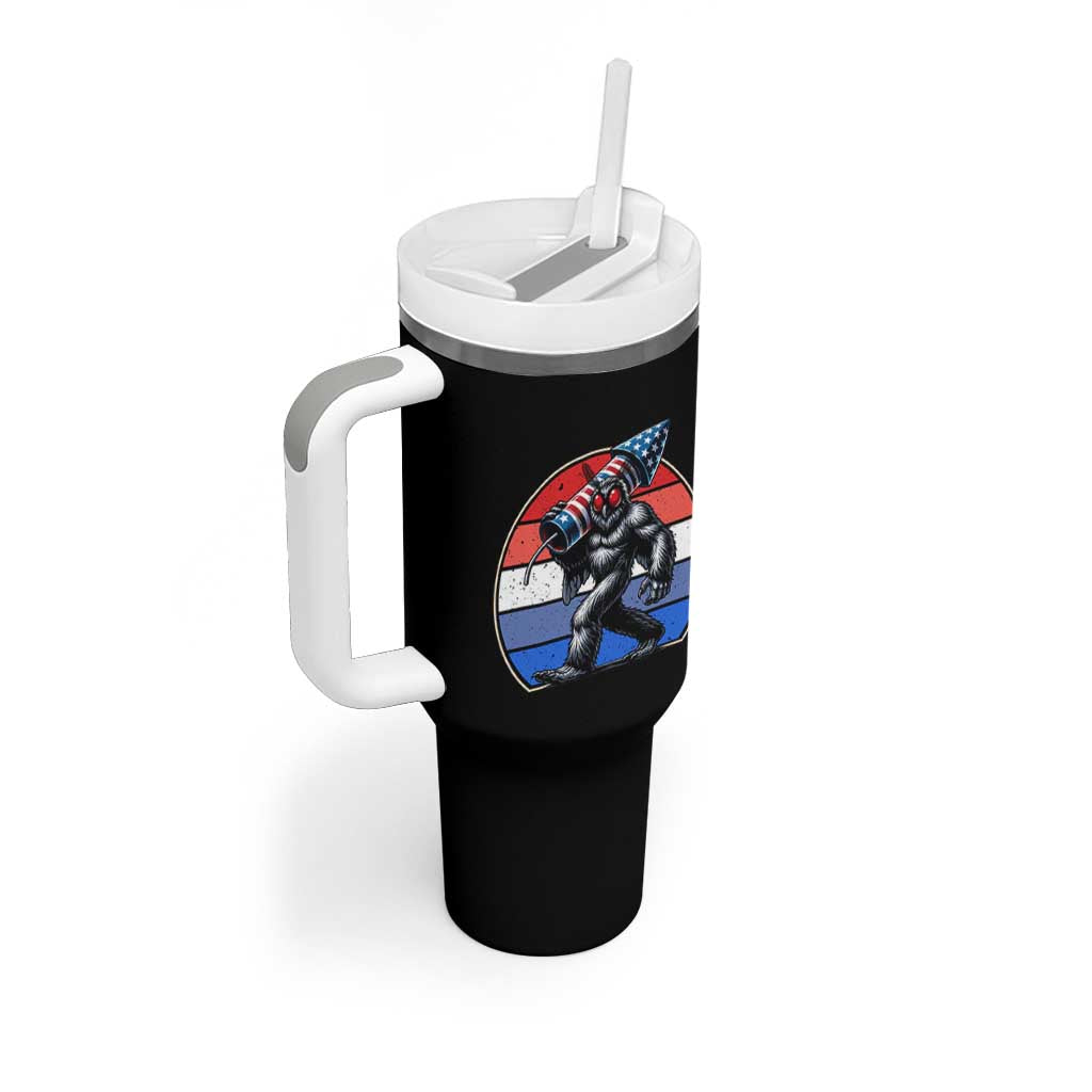 Funny Patriotic Mothman Tumbler With Handle West Virginia Cryptid Lover Gift