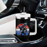 Funny Patriotic Mothman Tumbler With Handle West Virginia Cryptid Lover Gift