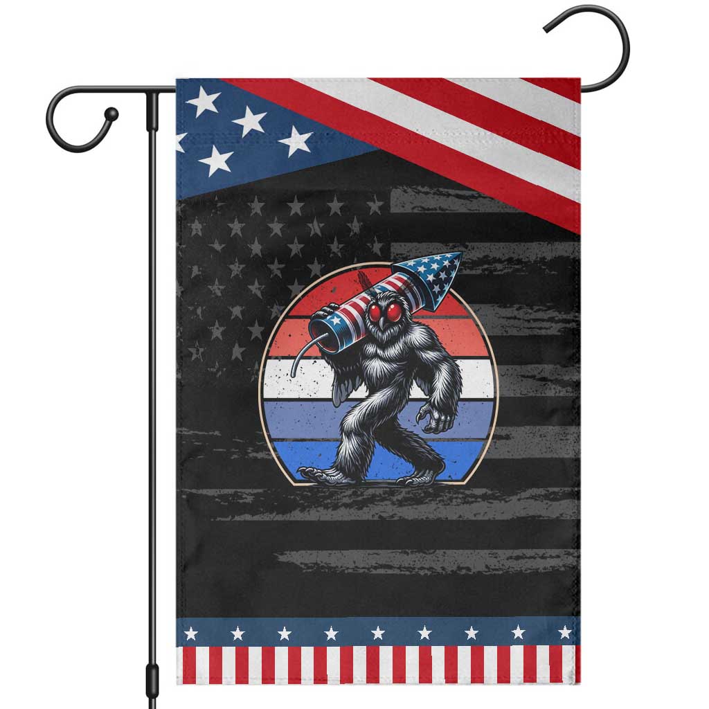 Funny Patriotic Mothman Garden Flag West Virginia Cryptid Lover Gift