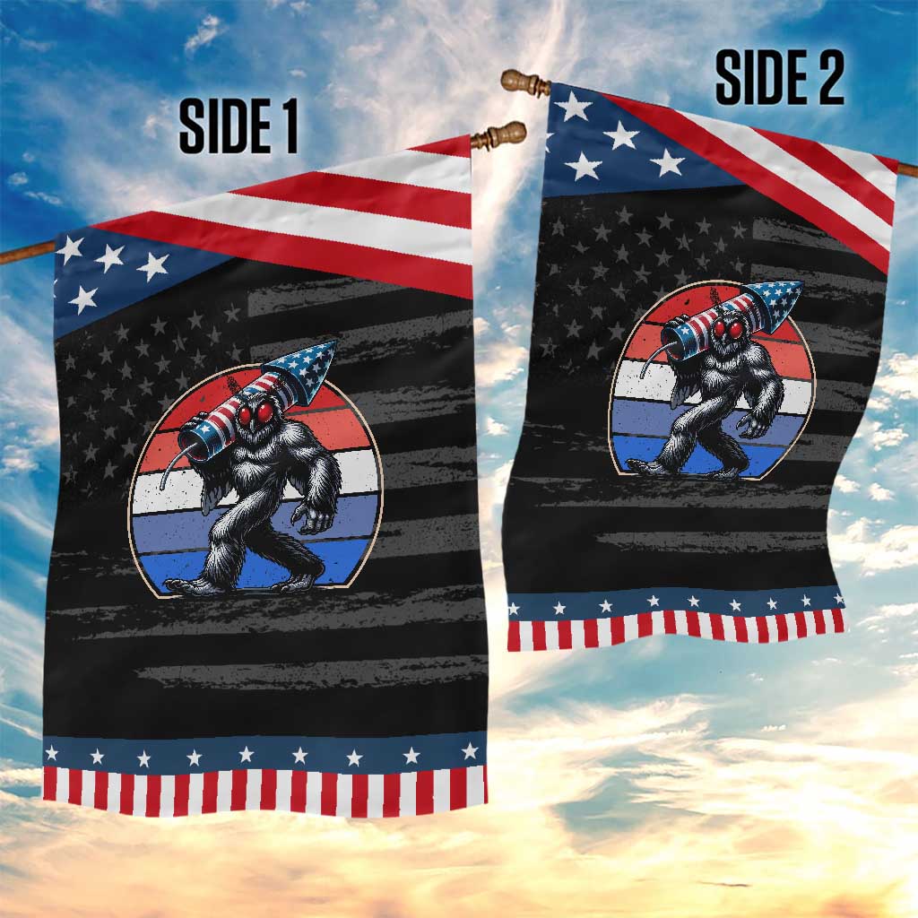 Funny Patriotic Mothman Garden Flag West Virginia Cryptid Lover Gift