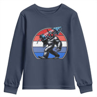 Funny Patriotic Mothman Youth Sweatshirt West Virginia Cryptid Lover Gift