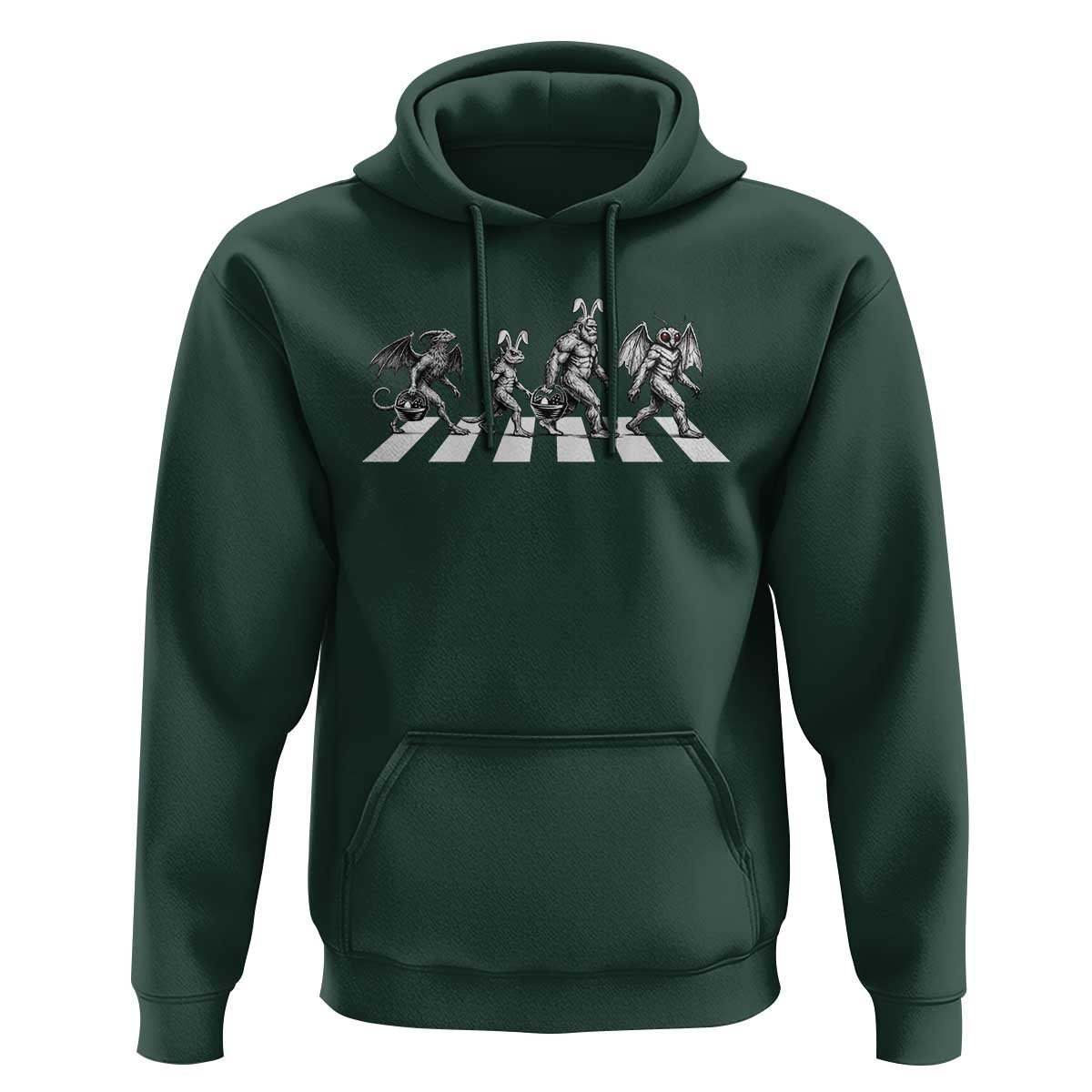 Funny Easter Cryptid Walk Hoodie Bigfoot Mothman Jersey Devil Chupacabra